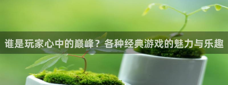 凯发娱乐k8：谁是玩家心中的巅峰？各种经典游戏的魅力与乐趣